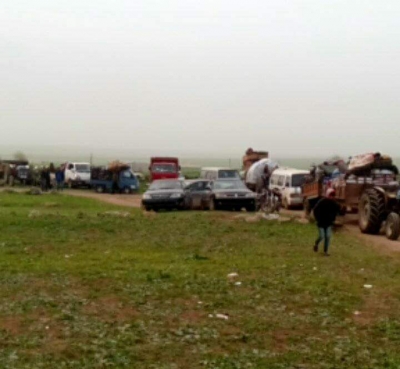 Mil&icirc;s&ecirc;n Nibl&ecirc; &ucirc; &ccedil;ekdar&ecirc;n PYD&ecirc; di r&ecirc;giriy&ecirc;n xwe de li p&ecirc;şiya vegera derbeder&ecirc;n Efr&icirc;n&ecirc;  berdewam in