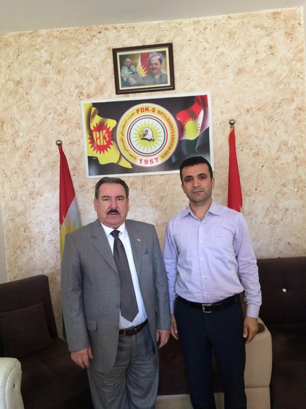 Omer M&icirc;ran&icirc; Serdana ofisa r&ecirc;xistina Hewl&ecirc;r&ecirc; ya Partiya Demokrat a Kurdistan- S&ucirc;riya PDK-S&ecirc; kir.