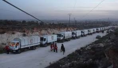 karwaneke al&icirc;kariyan derbas&icirc; X&ucirc;taya rojhilata Şam&ecirc; dibe